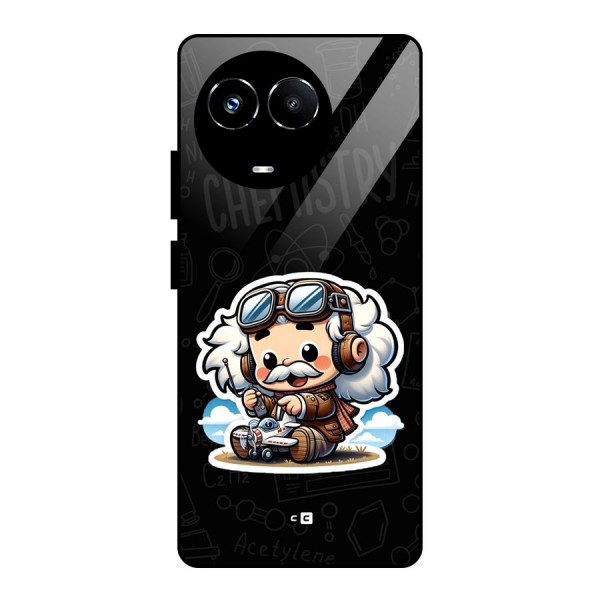 Genius Kid Glass Back Case for Realme Narzo 60X