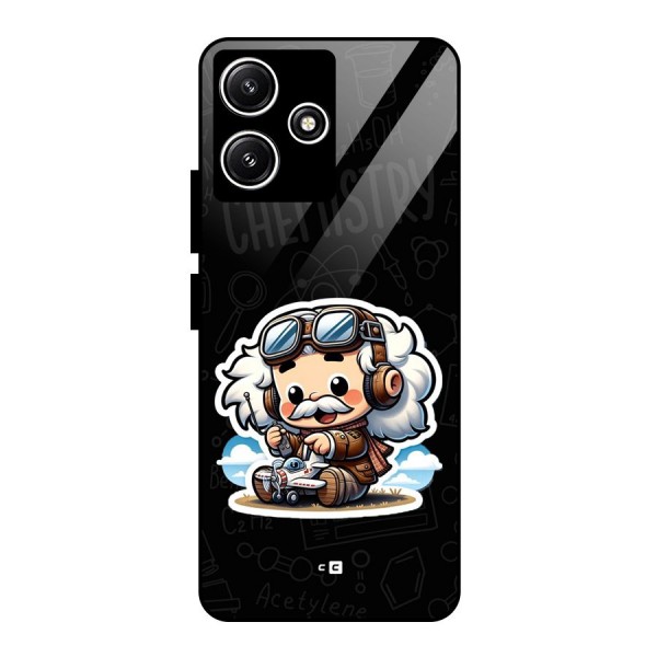 Genius Kid Glass Back Case for Redmi 12 5G