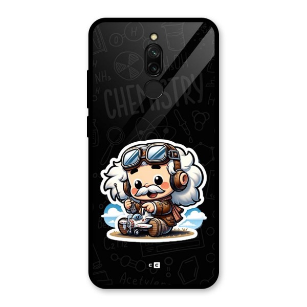 Genius Kid Glass Back Case for Redmi 8