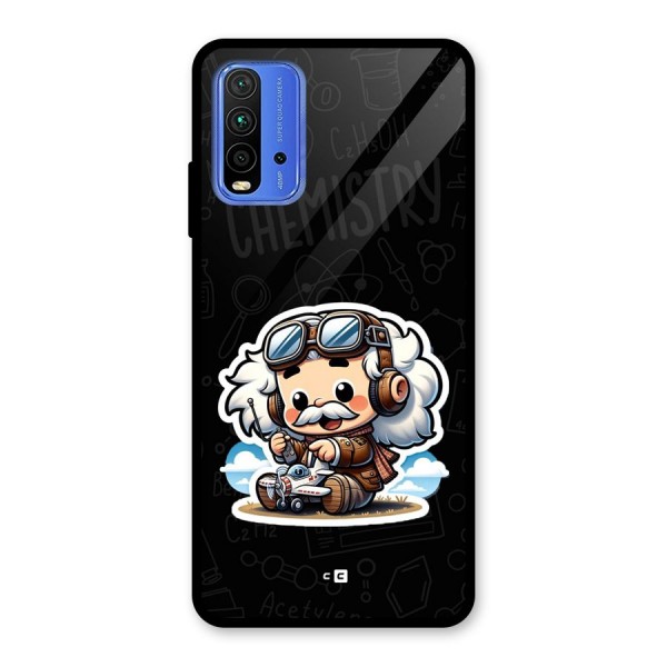 Genius Kid Glass Back Case for Redmi 9 Power