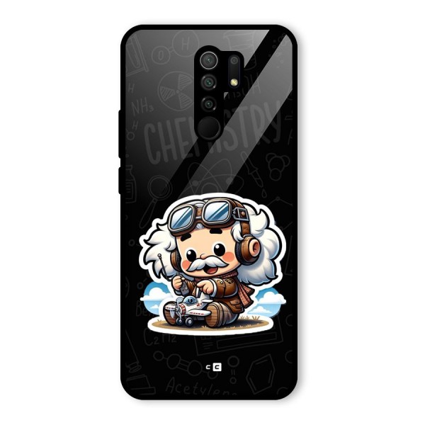 Genius Kid Glass Back Case for Redmi 9 Prime