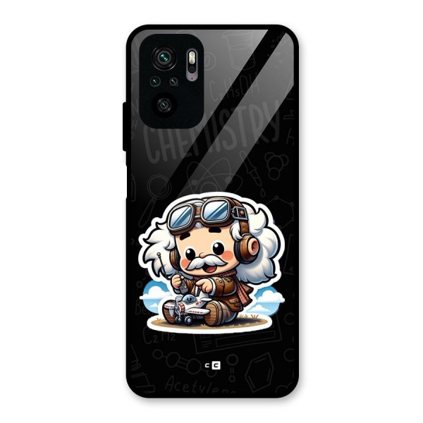 Genius Kid Glass Back Case for Redmi Note 10