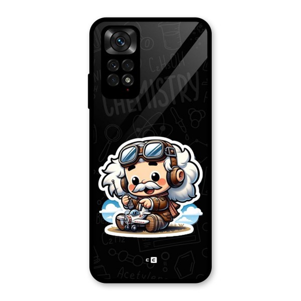 Genius Kid Glass Back Case for Redmi Note 11S