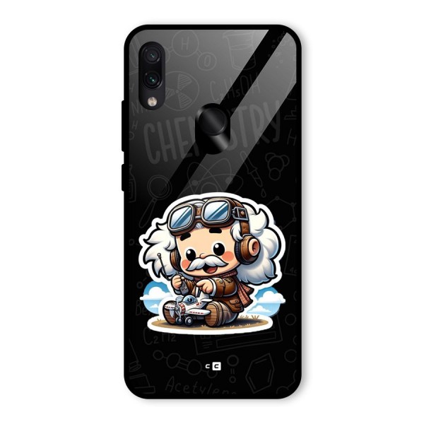 Genius Kid Glass Back Case for Redmi Note 7