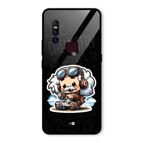 Genius Kid Glass Back Case for Vivo V15