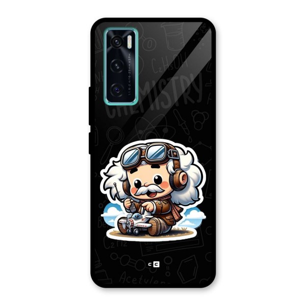 Genius Kid Glass Back Case for Vivo V20 SE