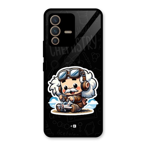 Genius Kid Glass Back Case for Vivo V23 5G