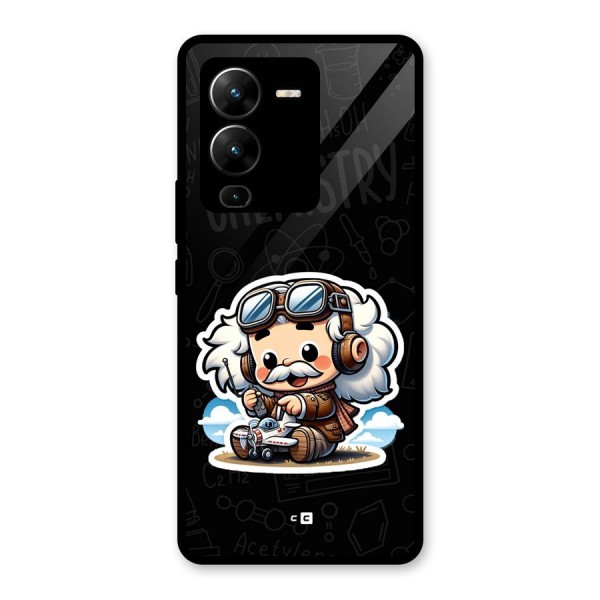 Genius Kid Glass Back Case for Vivo V25 Pro