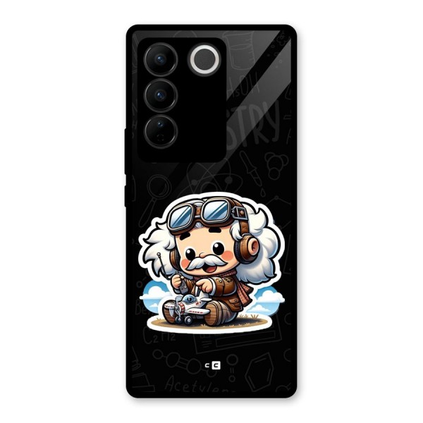 Genius Kid Glass Back Case for Vivo V27 Pro