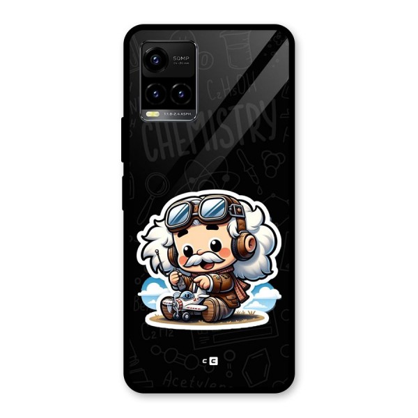 Genius Kid Glass Back Case for Vivo Y21A