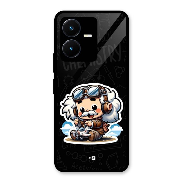 Genius Kid Glass Back Case for Vivo Y22