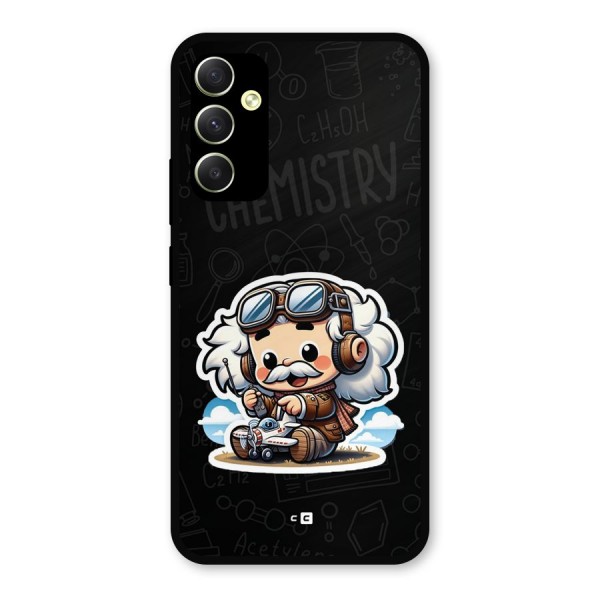 Genius Kid Metal Back Case for Galaxy A34