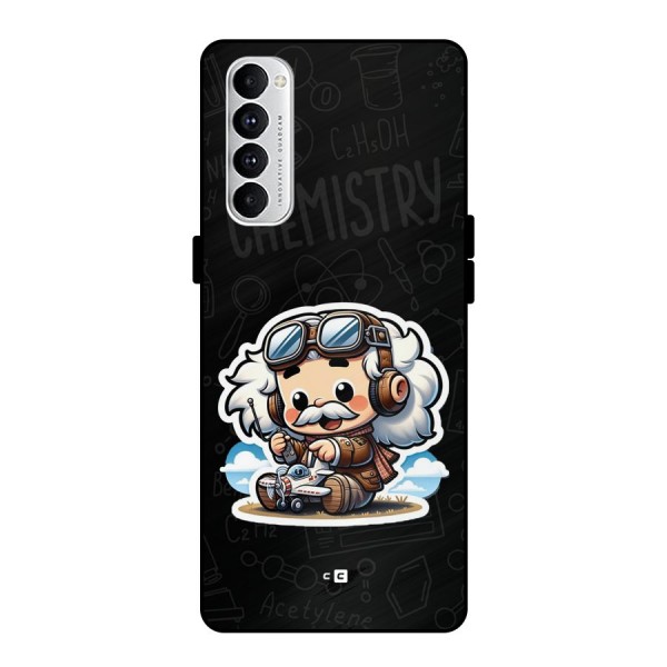 Genius Kid Metal Back Case for Oppo Reno4 Pro