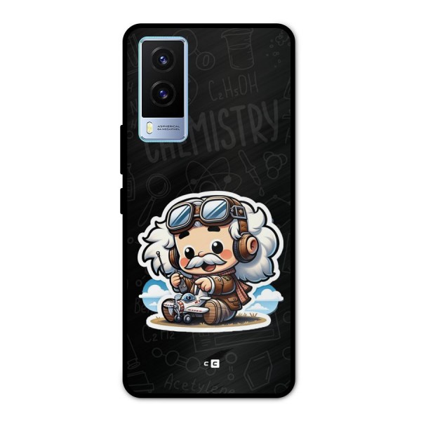 Genius Kid Metal Back Case for Vivo V21e 5G