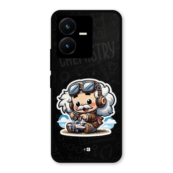 Genius Kid Metal Back Case for Vivo Y22s