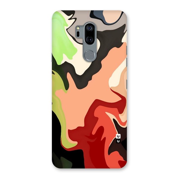 Geometric Abstract Acrylic Oil Pattern Art Back Case for LG G7