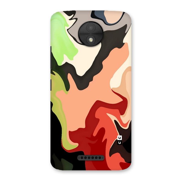 Geometric Abstract Acrylic Oil Pattern Art Back Case for Moto C
