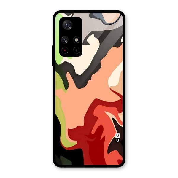 Geometric Abstract Acrylic Oil Pattern Art Back Case for Redmi Note 11T 5G