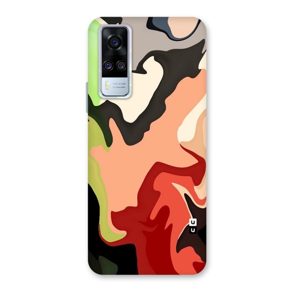 Geometric Abstract Acrylic Oil Pattern Art Back Case for Vivo Y51