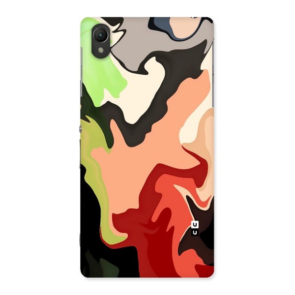 Geometric Abstract Acrylic Oil Pattern Art Back Case for Xperia Z2