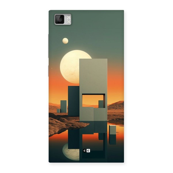 Geometric Sculpture Back Case for Mi3