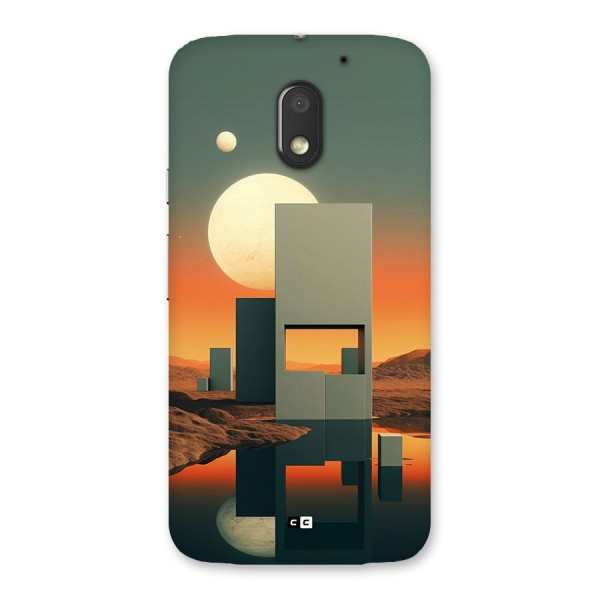 Geometric Sculpture Back Case for Moto E3 Power