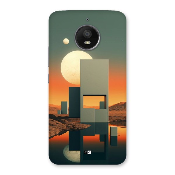 Geometric Sculpture Back Case for Moto E4 Plus