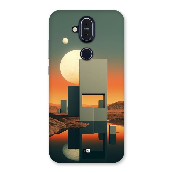 Geometric Sculpture Back Case for Nokia 8.1