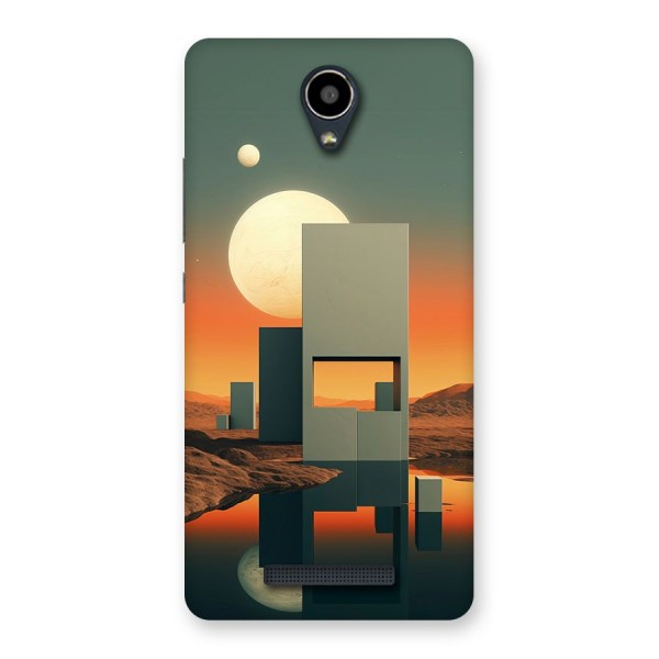 Geometric Sculpture Back Case for Redmi Note 2