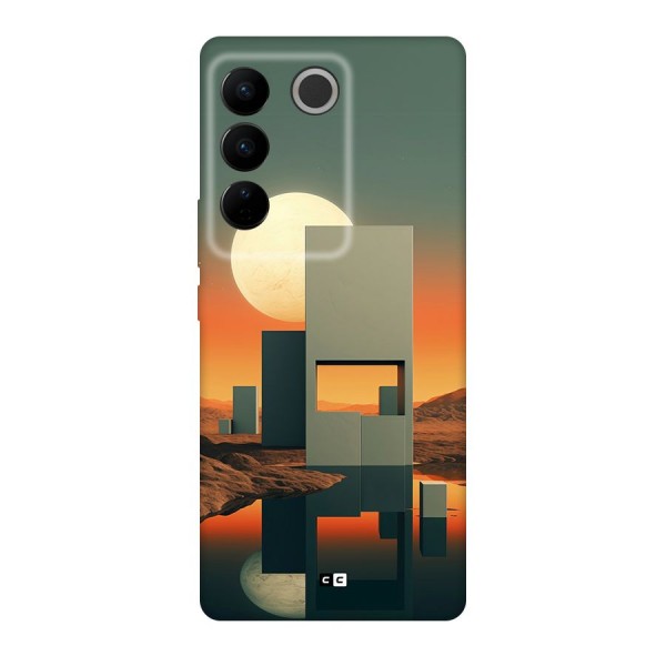 Geometric Sculpture Back Case for Vivo V27