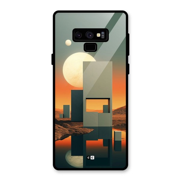 Geometric Sculpture Glass Back Case for Galaxy Note 9