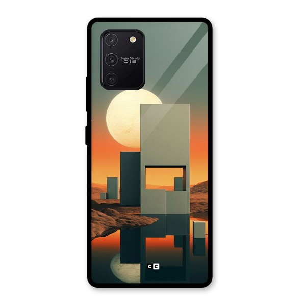 Geometric Sculpture Glass Back Case for Galaxy S10 Lite