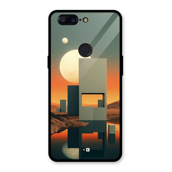 Geometric Sculpture Glass Back Case for OnePlus 5T