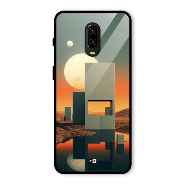 Geometric Sculpture Glass Back Case for OnePlus 6T