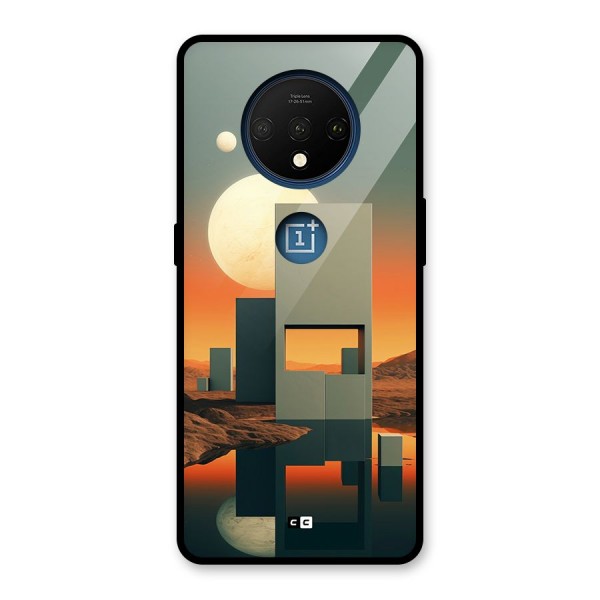 Geometric Sculpture Glass Back Case for OnePlus 7T