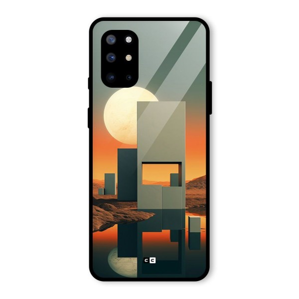 Geometric Sculpture Glass Back Case for OnePlus 8T