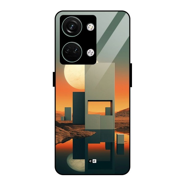 Geometric Sculpture Glass Back Case for Oneplus Nord 3