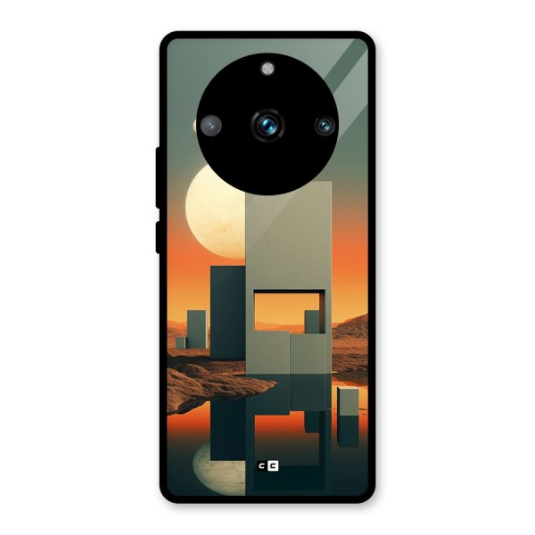 Geometric Sculpture Glass Back Case for Realme Narzo 60 Pro