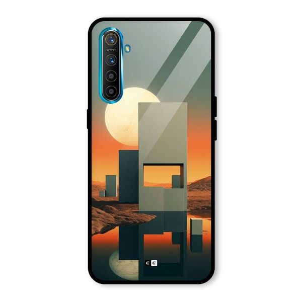 Geometric Sculpture Glass Back Case for Realme X2