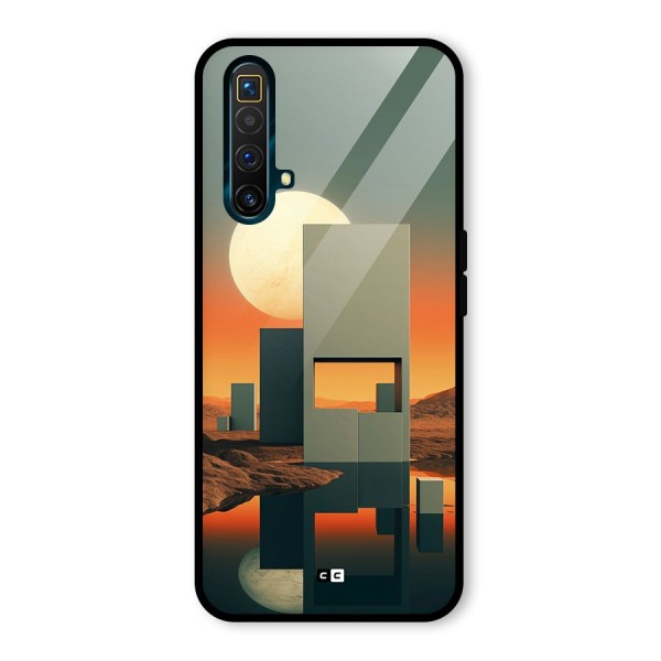 Geometric Sculpture Glass Back Case for Realme X3 SuperZoom