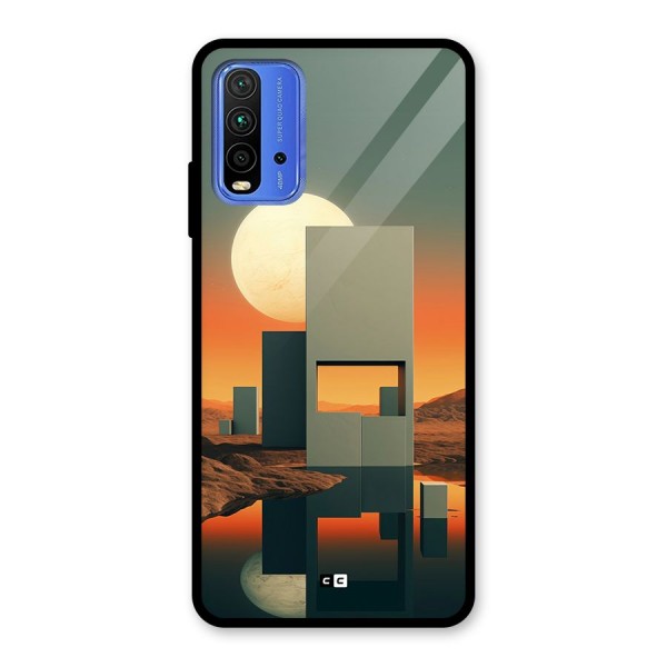 Geometric Sculpture Glass Back Case for Redmi 9 Power