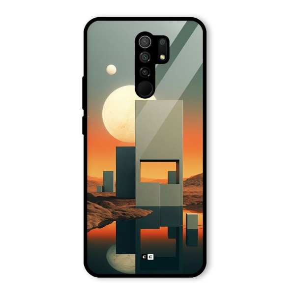 Geometric Sculpture Glass Back Case for Redmi 9 Prime