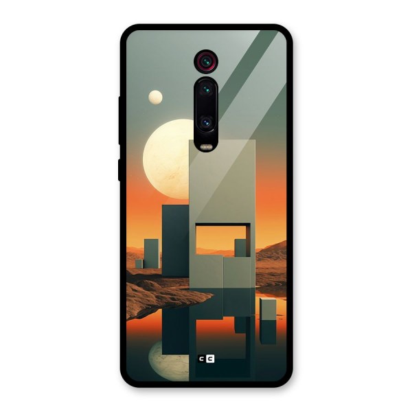 Geometric Sculpture Glass Back Case for Redmi K20 Pro