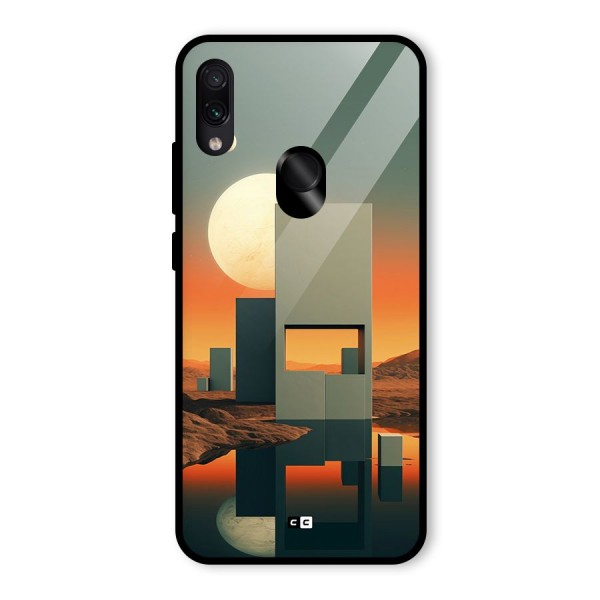 Geometric Sculpture Glass Back Case for Redmi Note 7