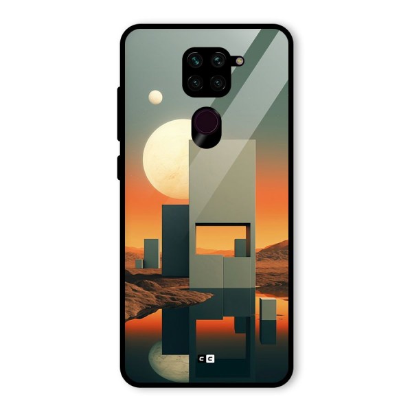 Geometric Sculpture Glass Back Case for Redmi Note 9