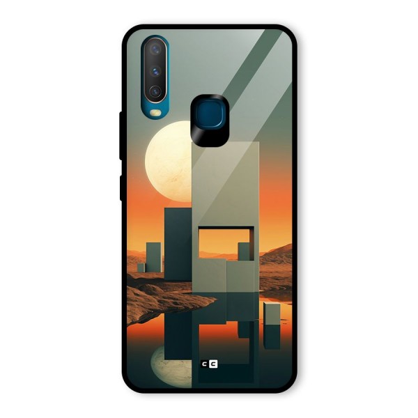 Geometric Sculpture Glass Back Case for Vivo Y12