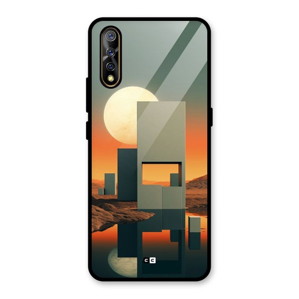 Geometric Sculpture Glass Back Case for Vivo Z1x