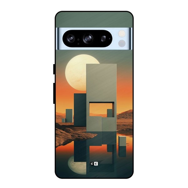 Geometric Sculpture Metal Back Case for Google Pixel 8 Pro