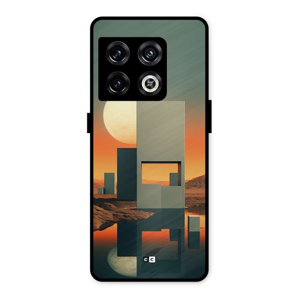 Geometric Sculpture Metal Back Case for OnePlus 10 Pro 5G