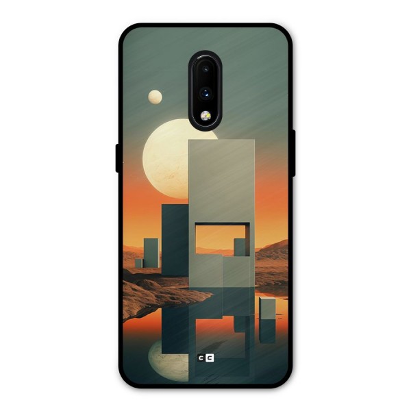 Geometric Sculpture Metal Back Case for OnePlus 7